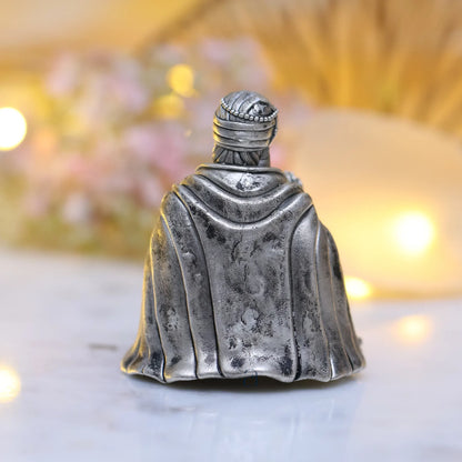 925 Sterling Silver Antique Finish Hollow Guru Nanak Ji Idol