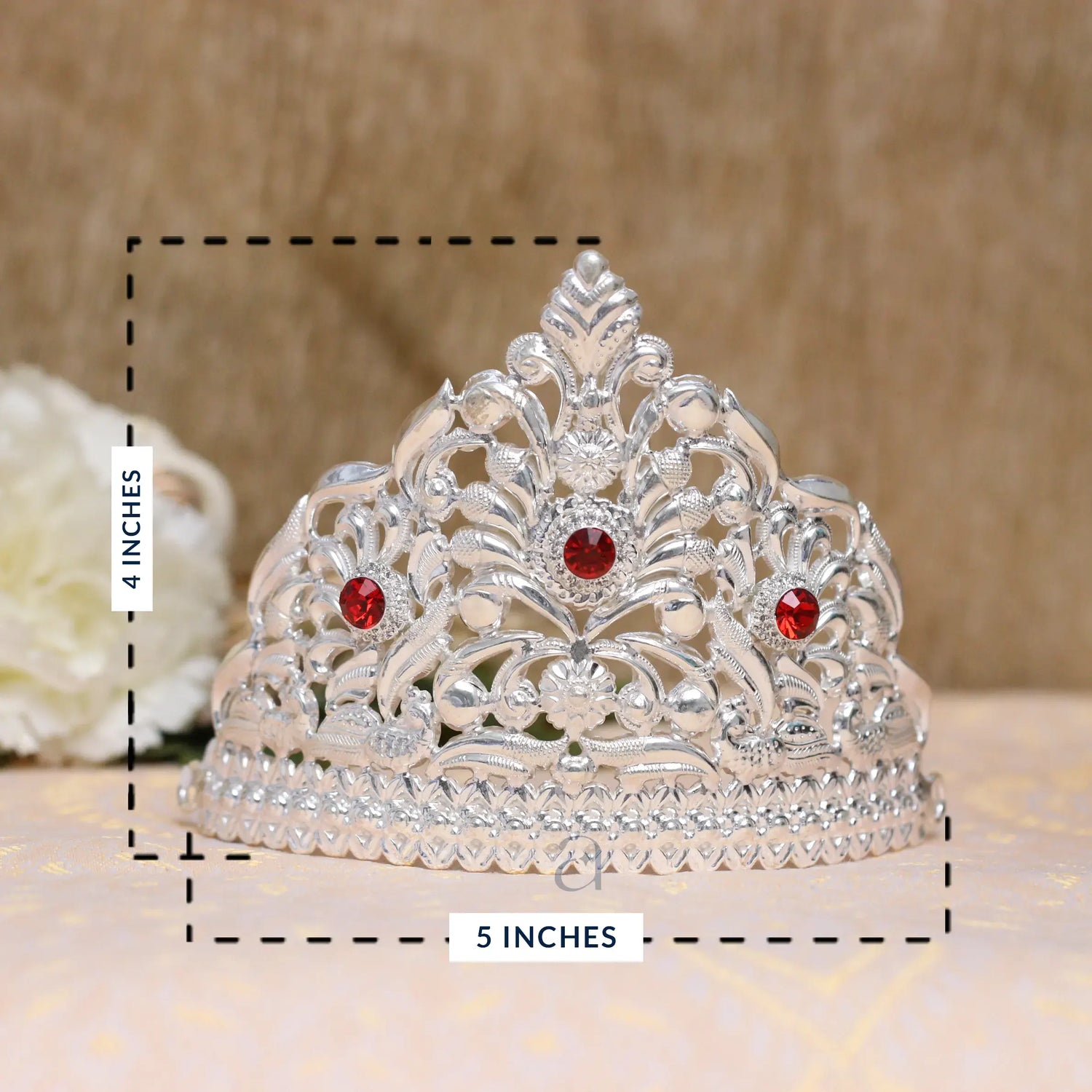 Traditional Silver Mukut