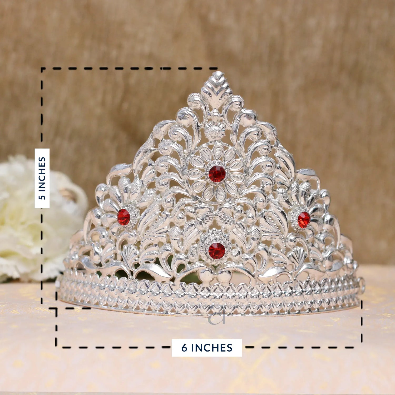 Silver Mukut for Bappa