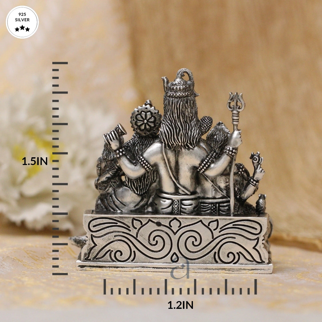 925 Silver Shiv Parivar Idol