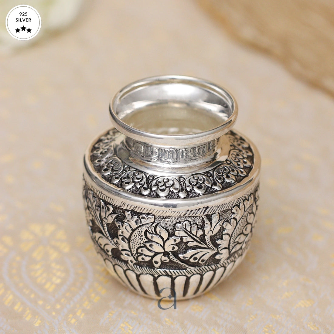 Antique 92.5 Silver Kalash for Auspicious Beginnings