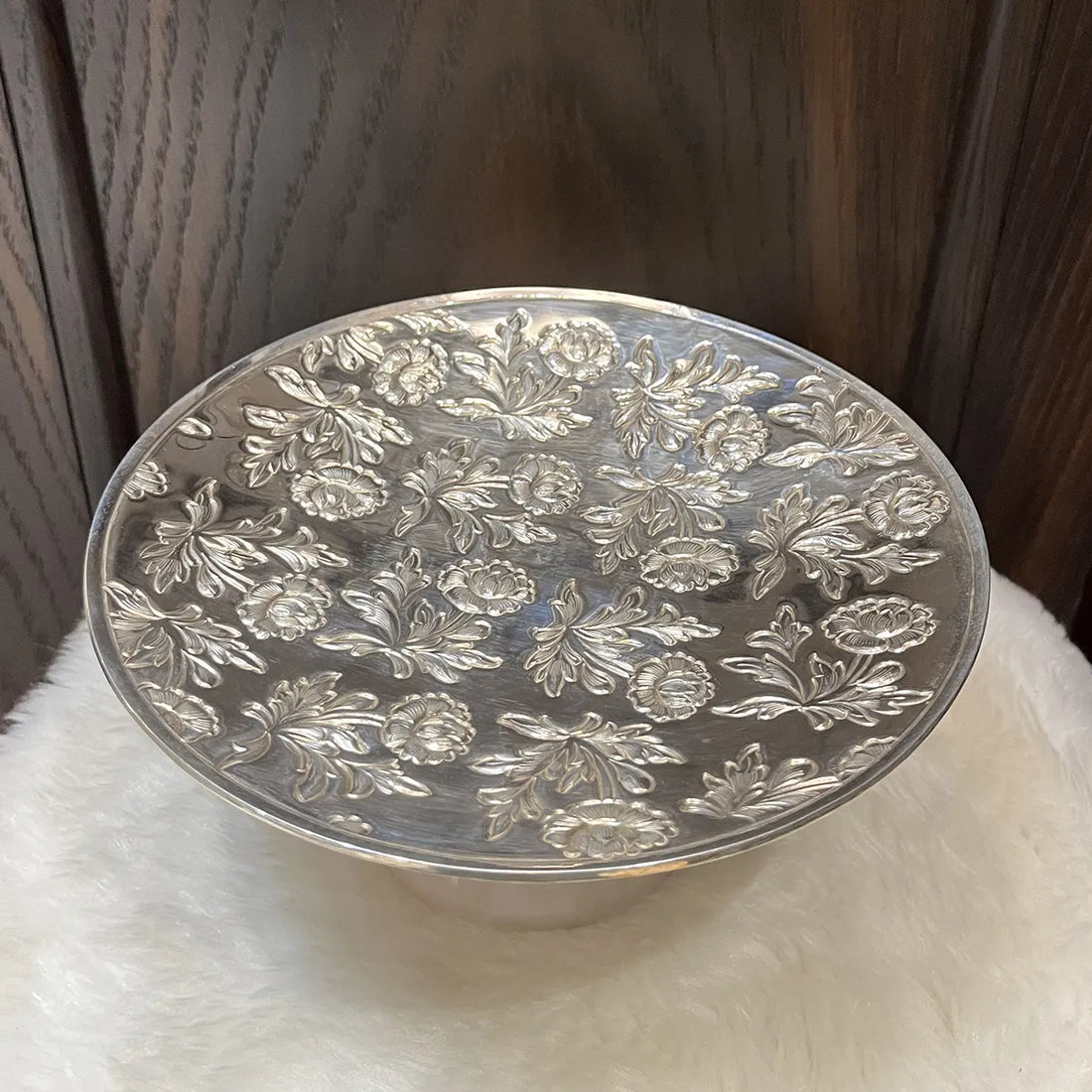 Elegant Silver Cake Stand