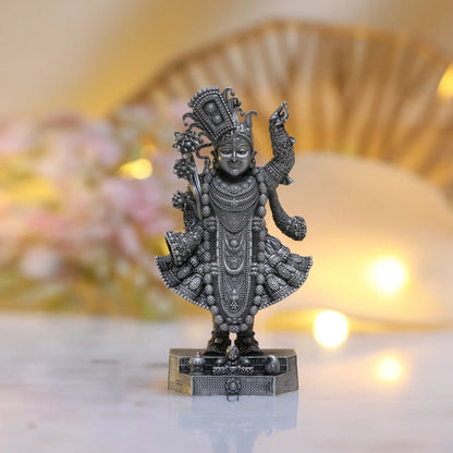 925 Sterling Silver Antique Finish Hollow Shrinath Ji Idol