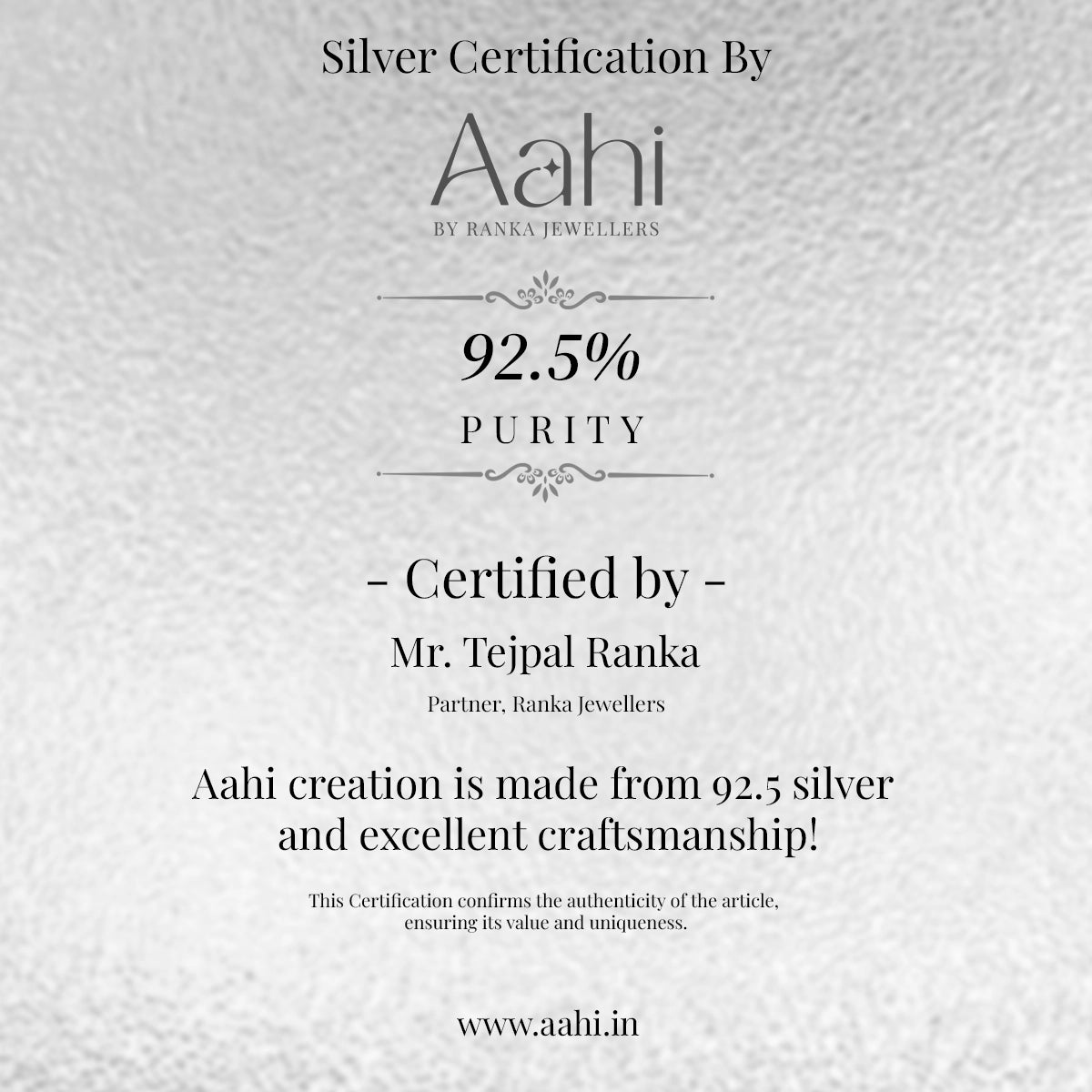 925 Solid Silver Balaji