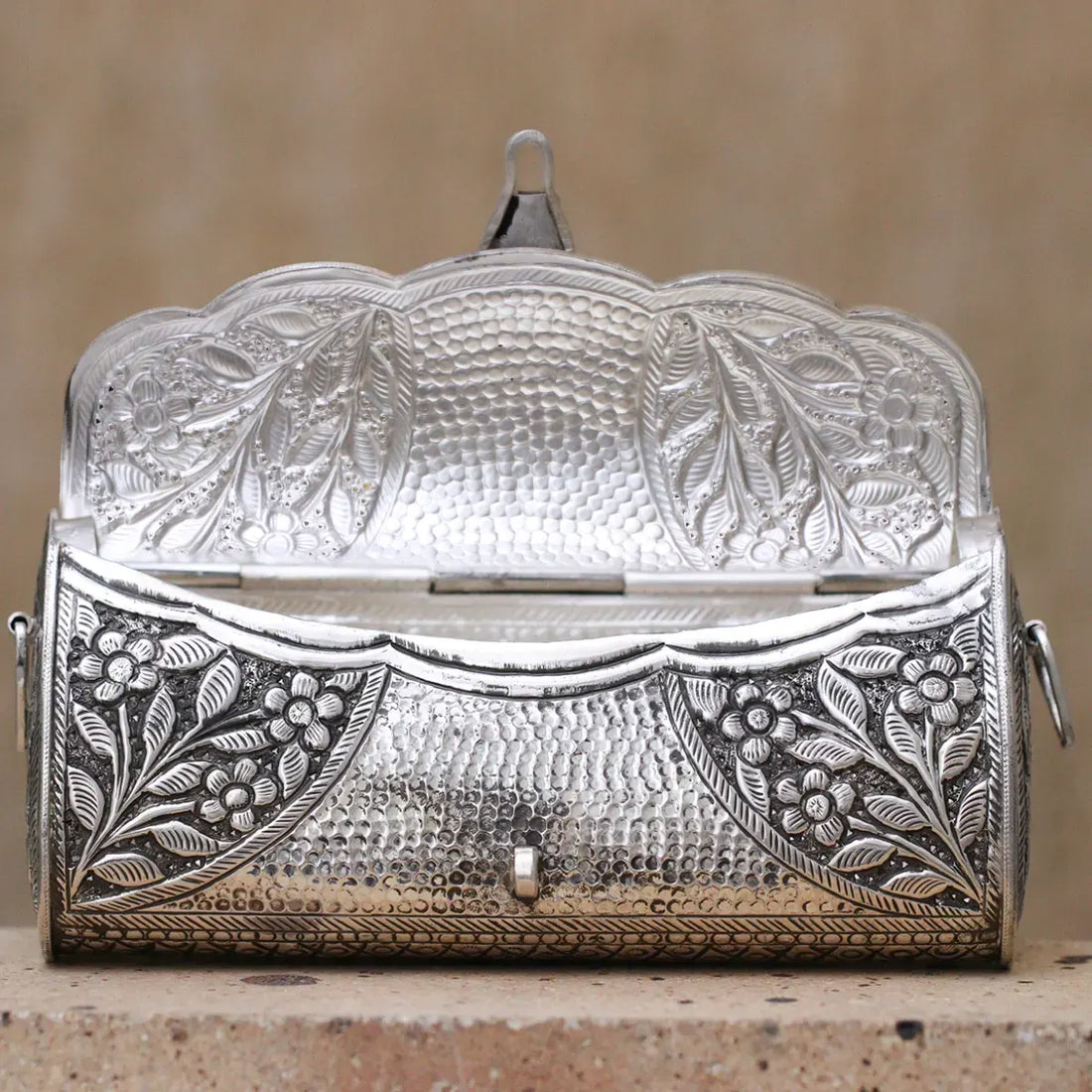 Vintage Sterling Silver Filigree Purse