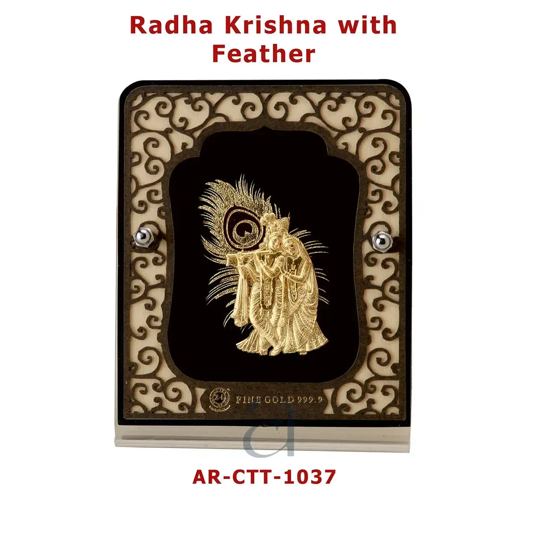 Radha Krishna with Feather Table Top