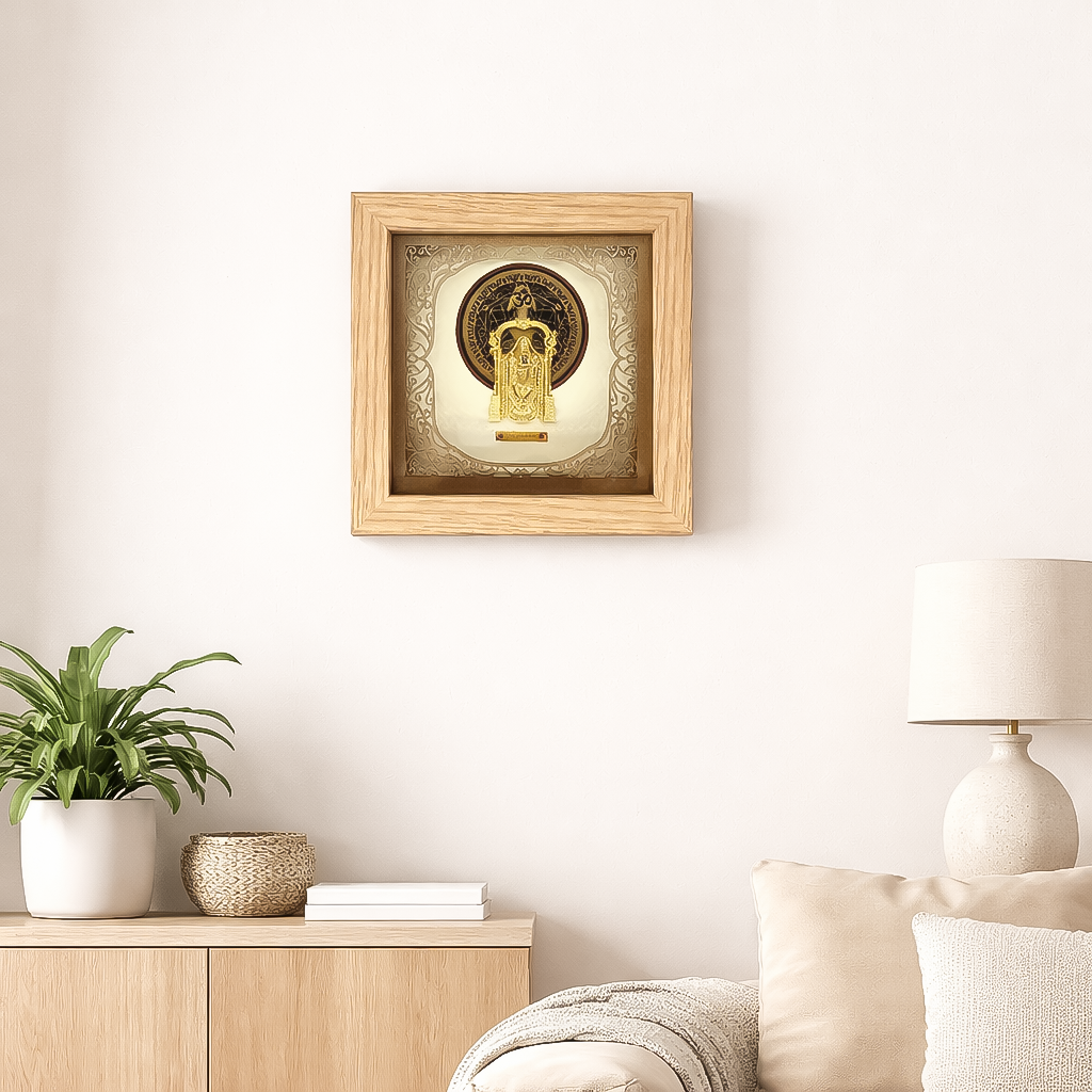 Square Balaji Gold Foil Frame