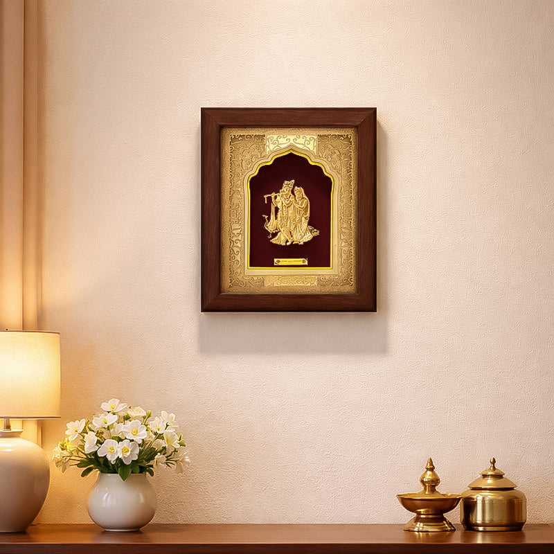 Radha Krishna Spiritual Gift Frame
