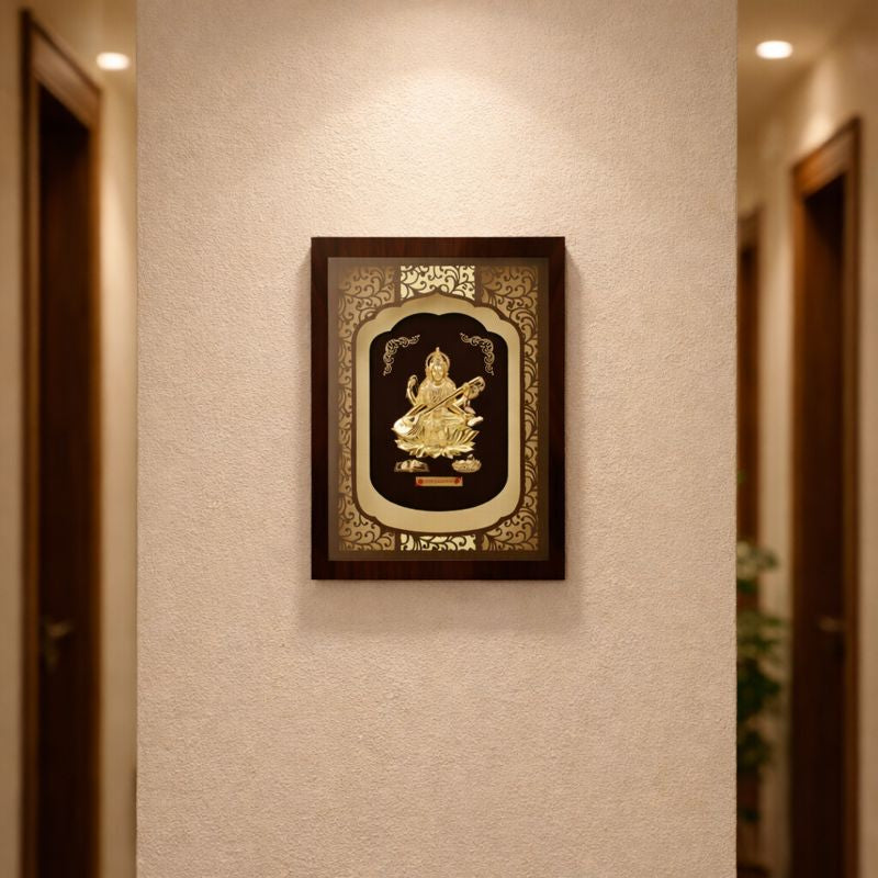 Auspicious Saraswati Ji Gift Frame