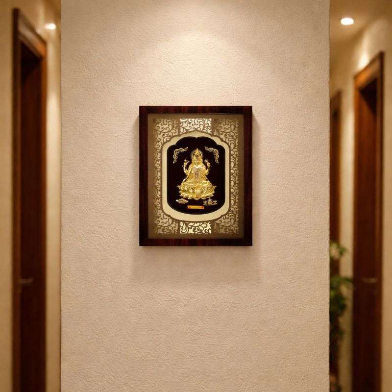 Timeless Lakshmi Ji Gold Foil Frame