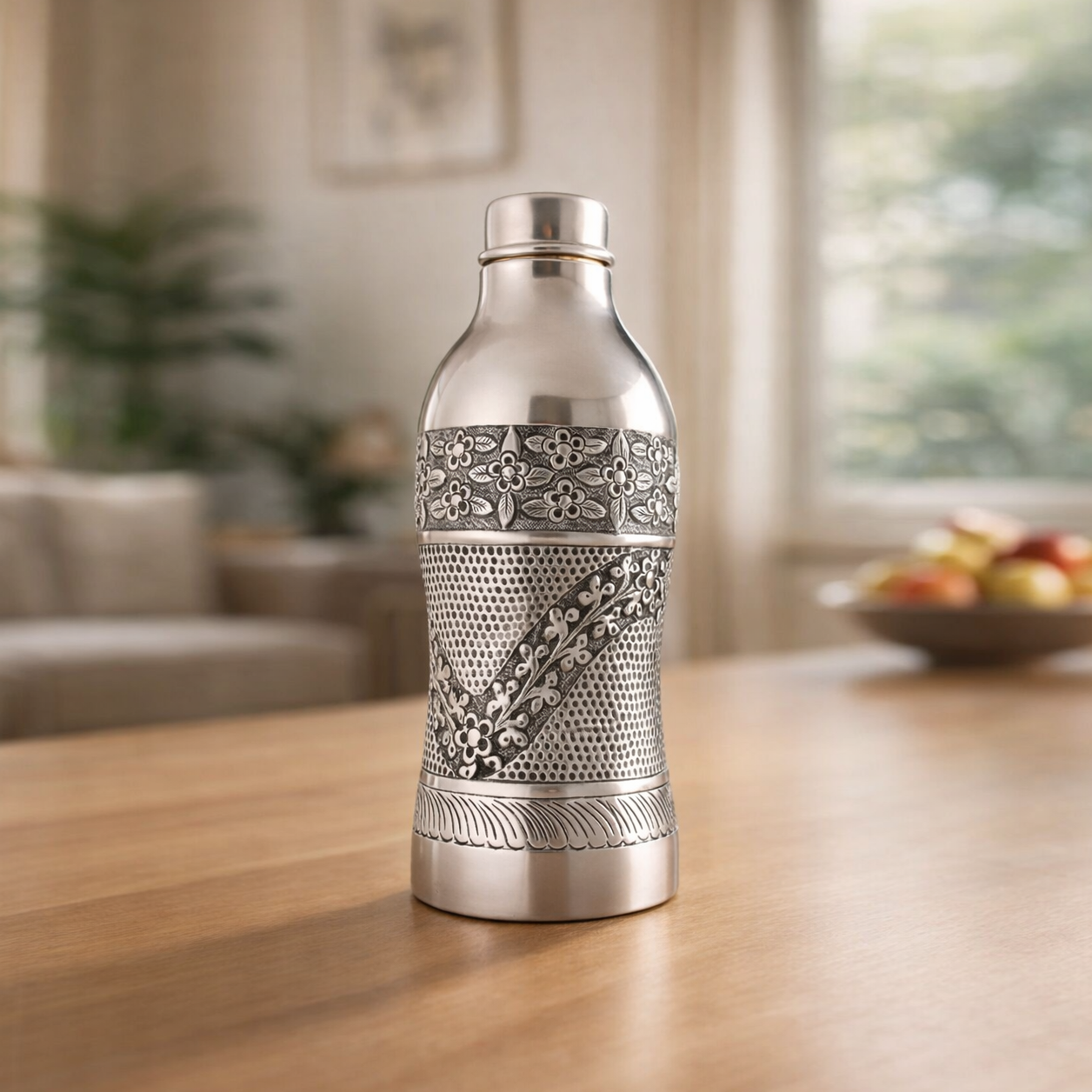 Buy 92.5 Antique Silver Water Bottle Online at Best Price - Aahi Silverware | Ranka Jewellers