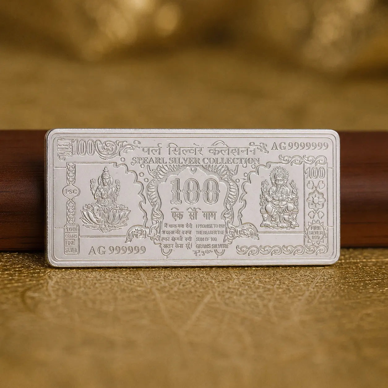 Silver 100Rs Note