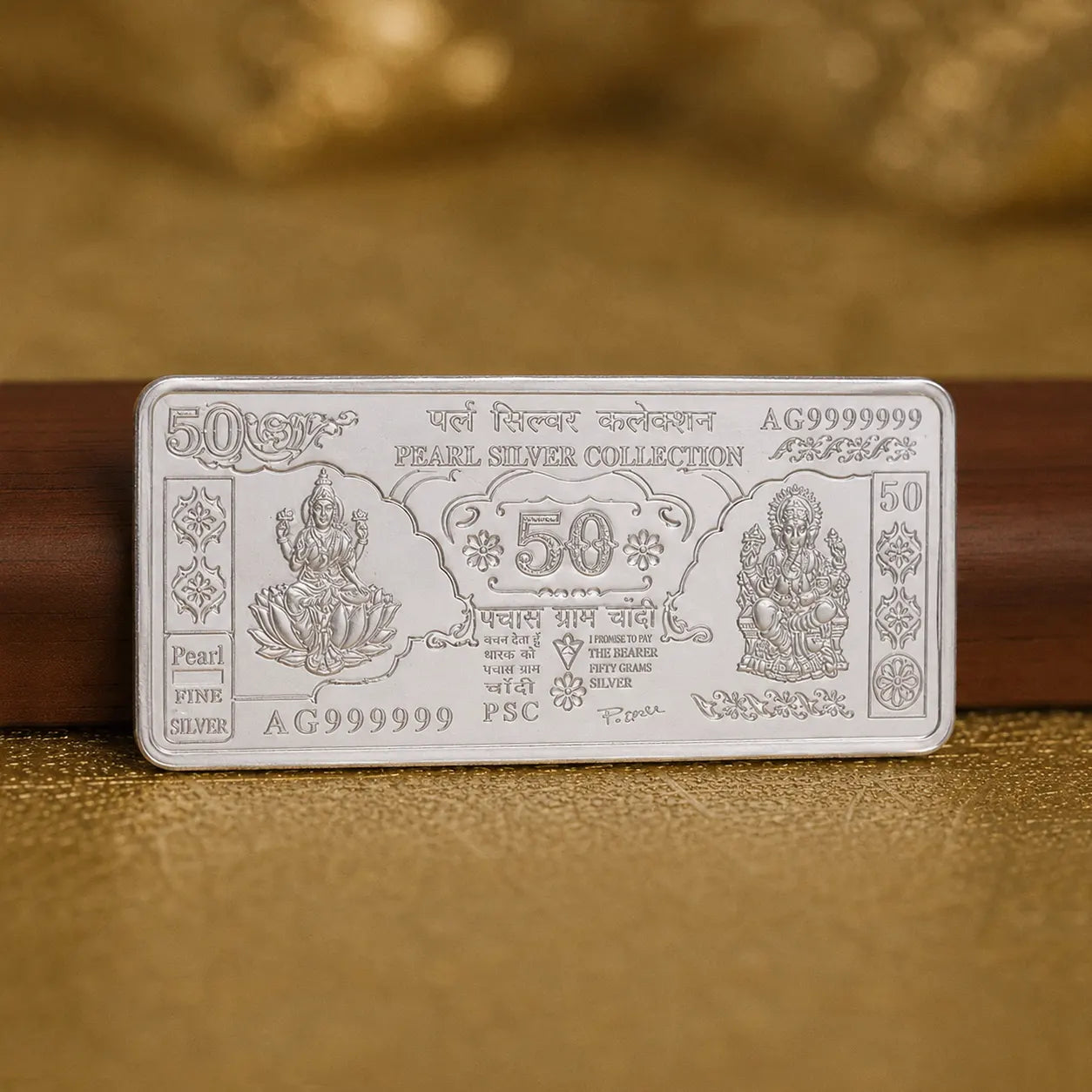 Silver 50Rs Note