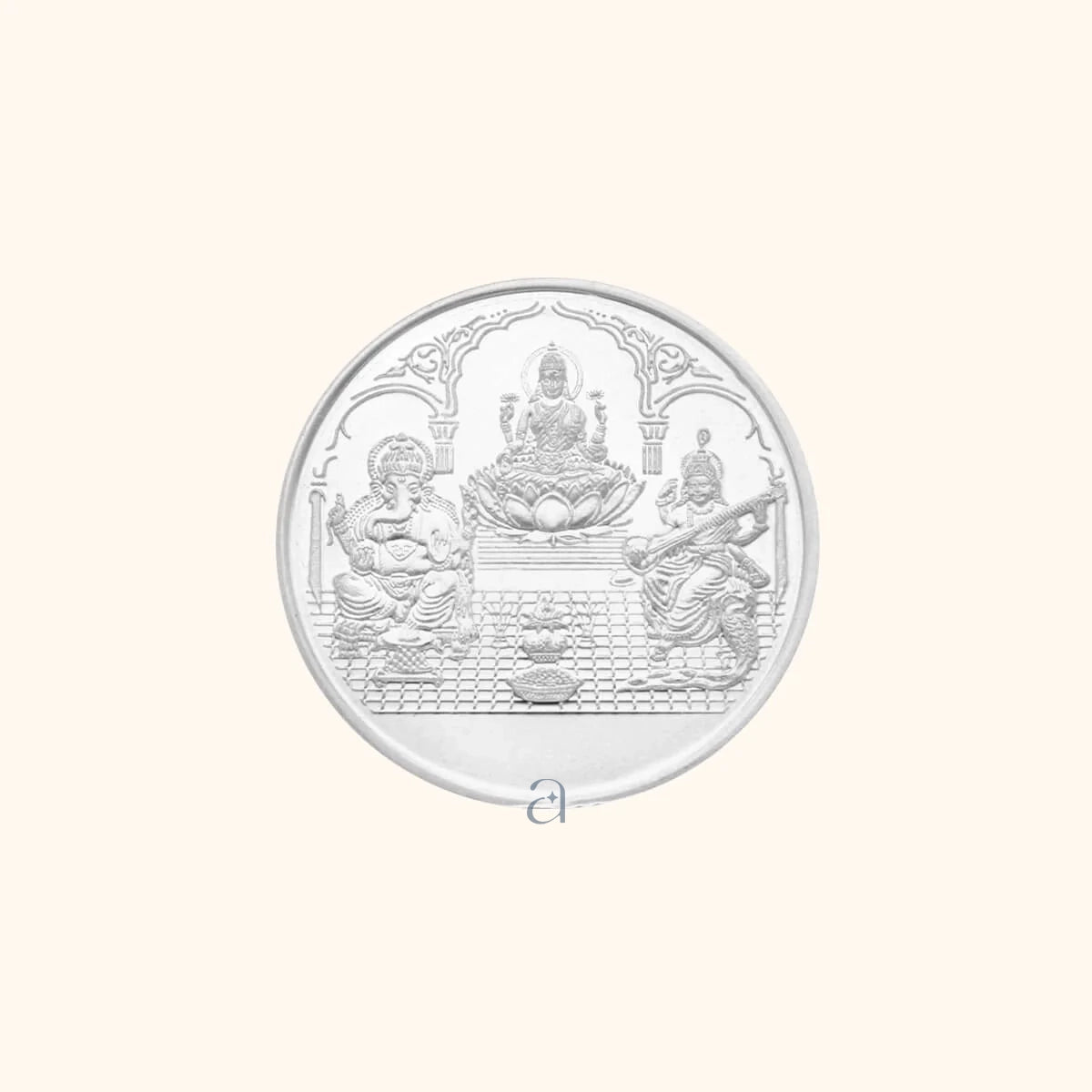 Silver Ganesh Lakshmi Saraswati 25g Coin