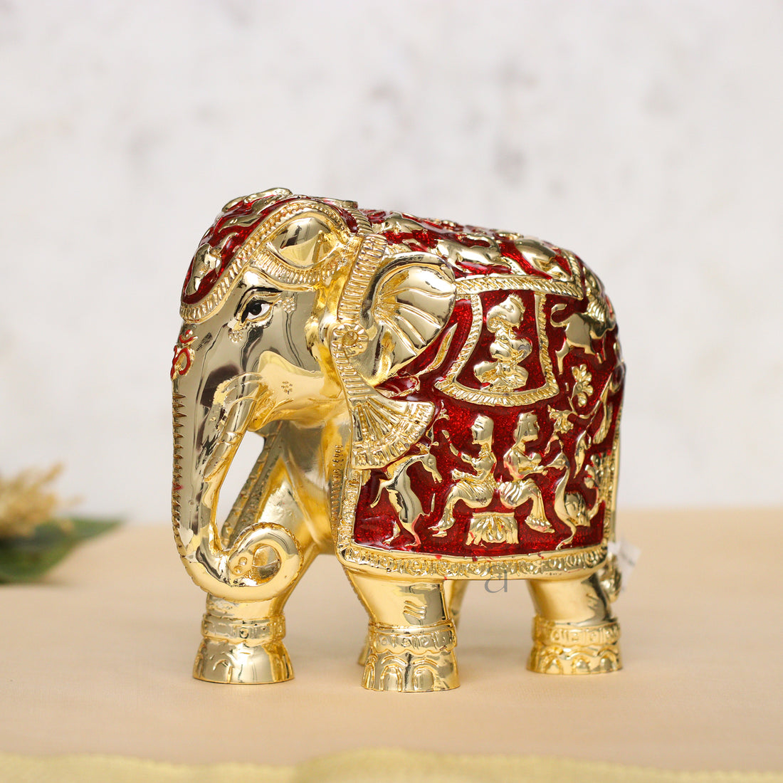 Red &amp; Golden Gajanth Lakshmi
