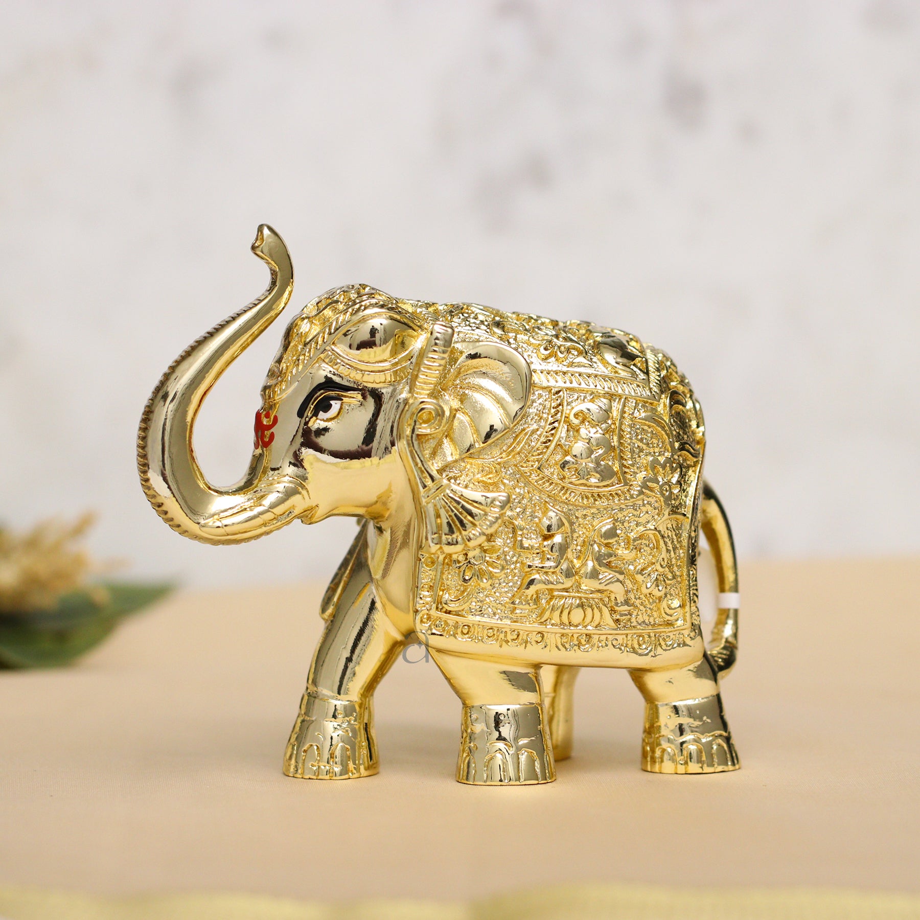 Golden Gajanth Lakshmi Upward Trunk