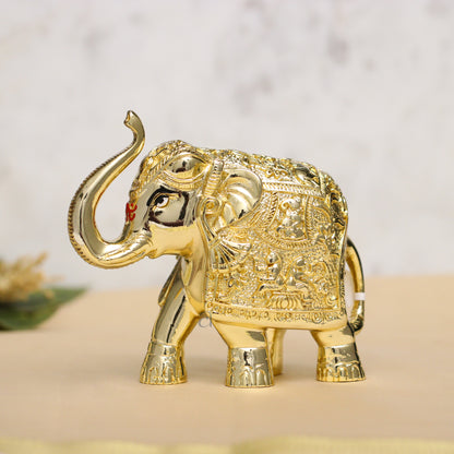 Golden Gajanth Lakshmi Upward Trunk