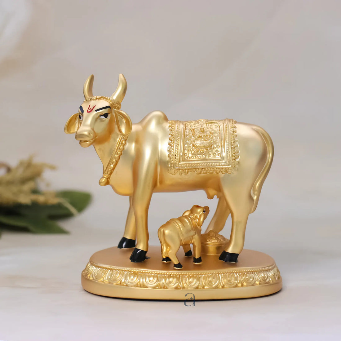 Golden Kamadhenu with Calf