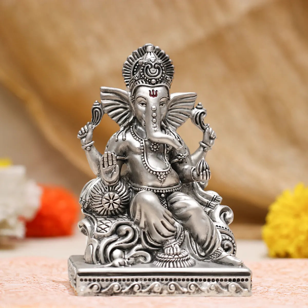 Heritage Silver 925 Ganeshji Idol