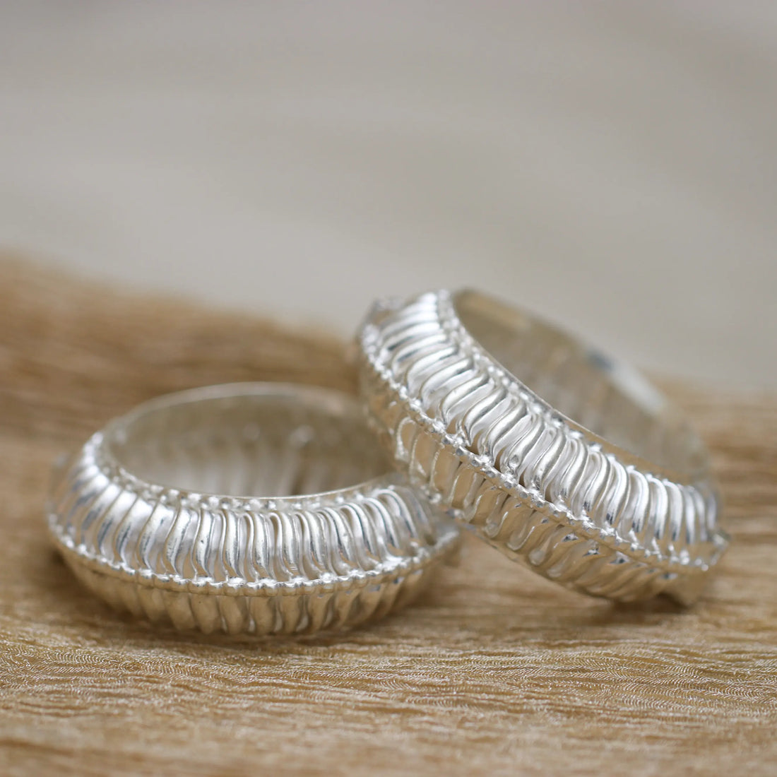 Elegant Silver Tode for Ganeshji