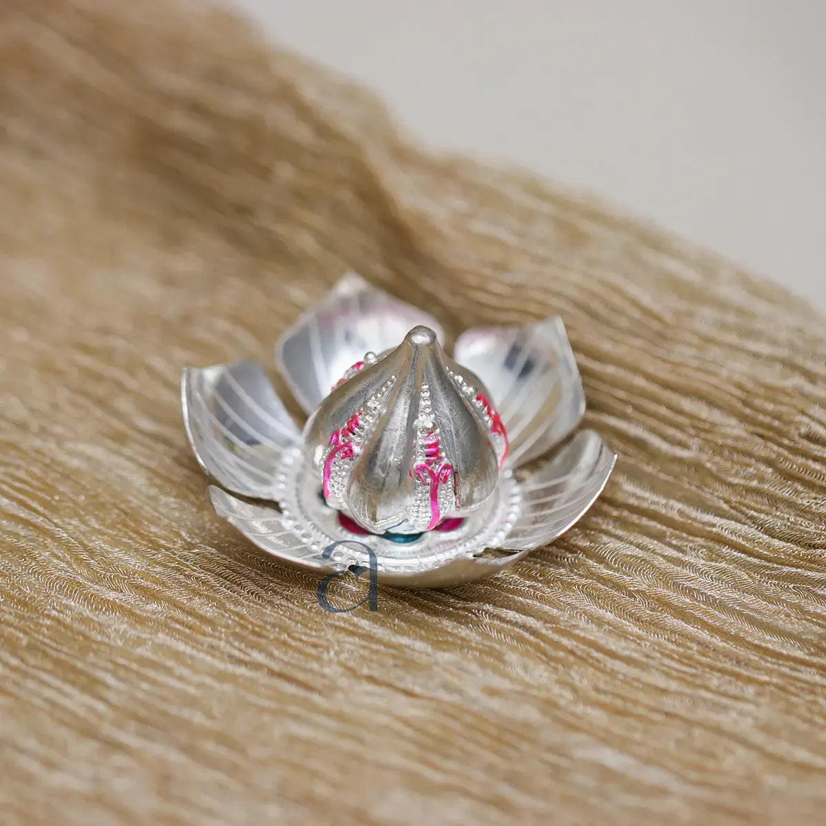 Silver Modak with Flower