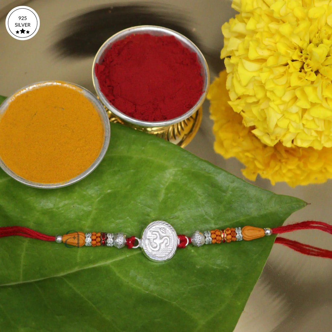 925 Traditional Om Rakhi