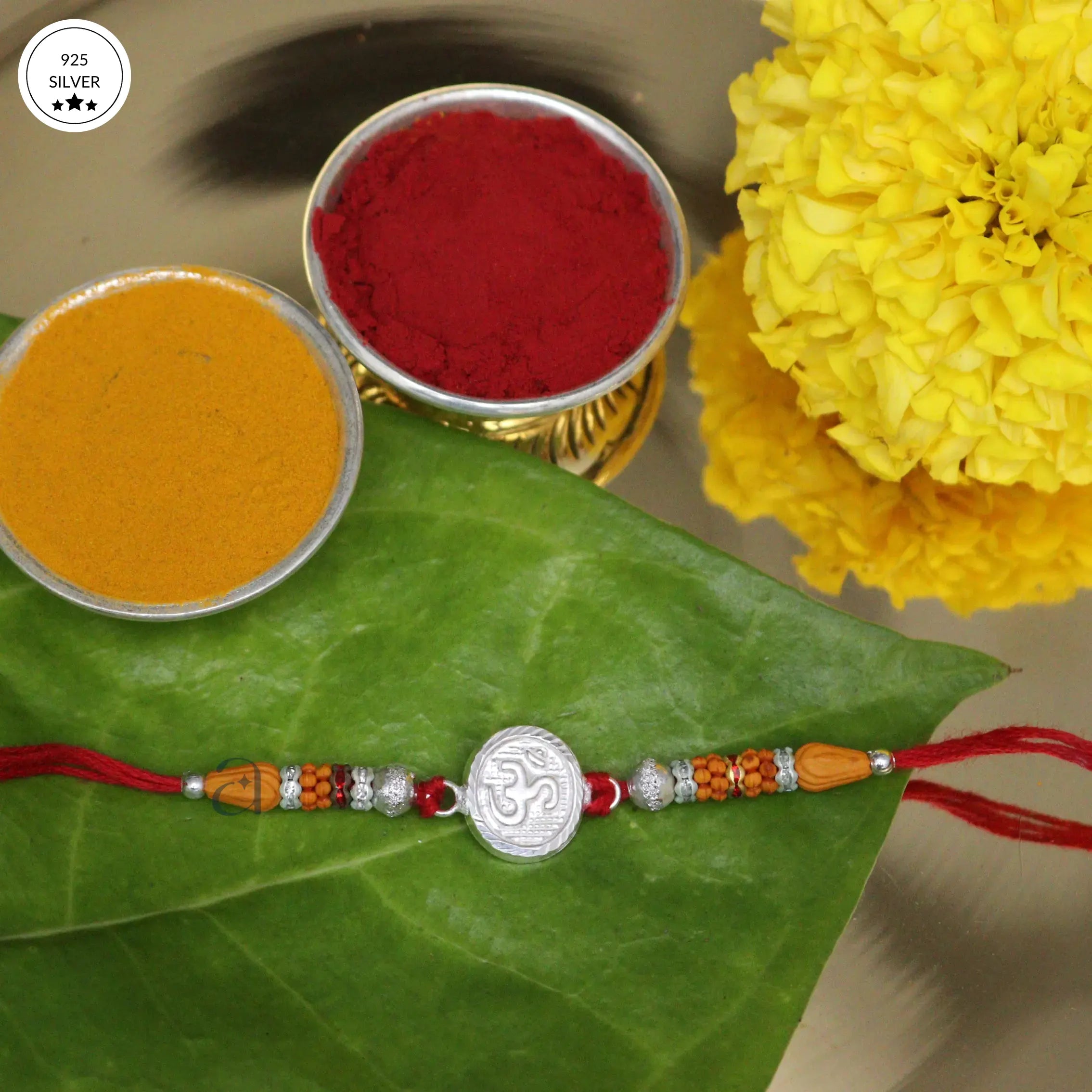 925 Traditional Om Rakhi
