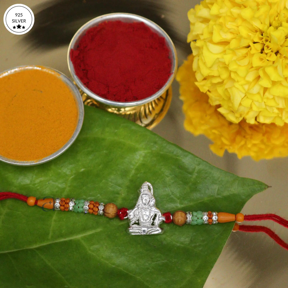 925 Silver Mahadev Rakhi