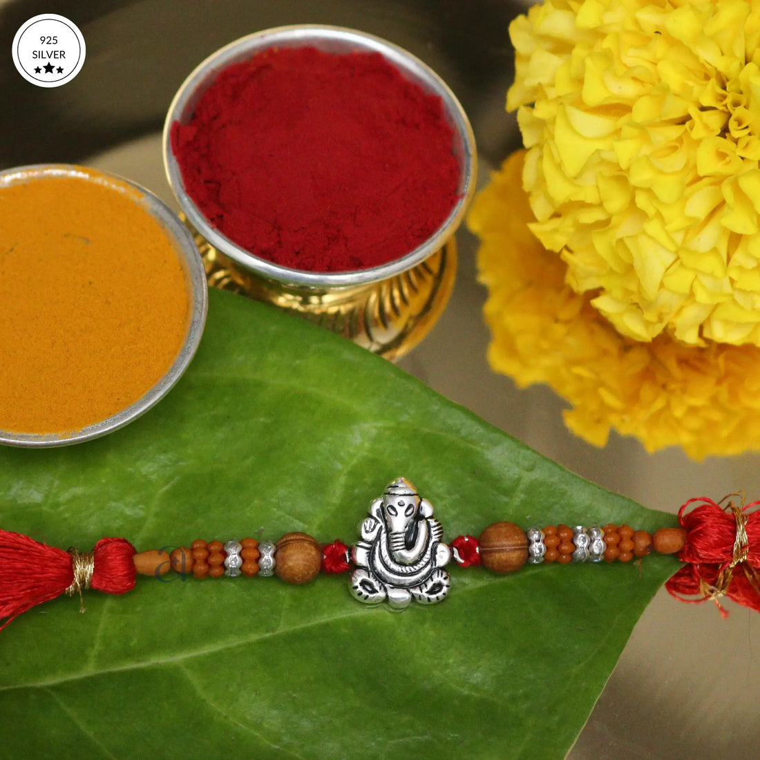 925 Ganeshji Blessings Rakhi