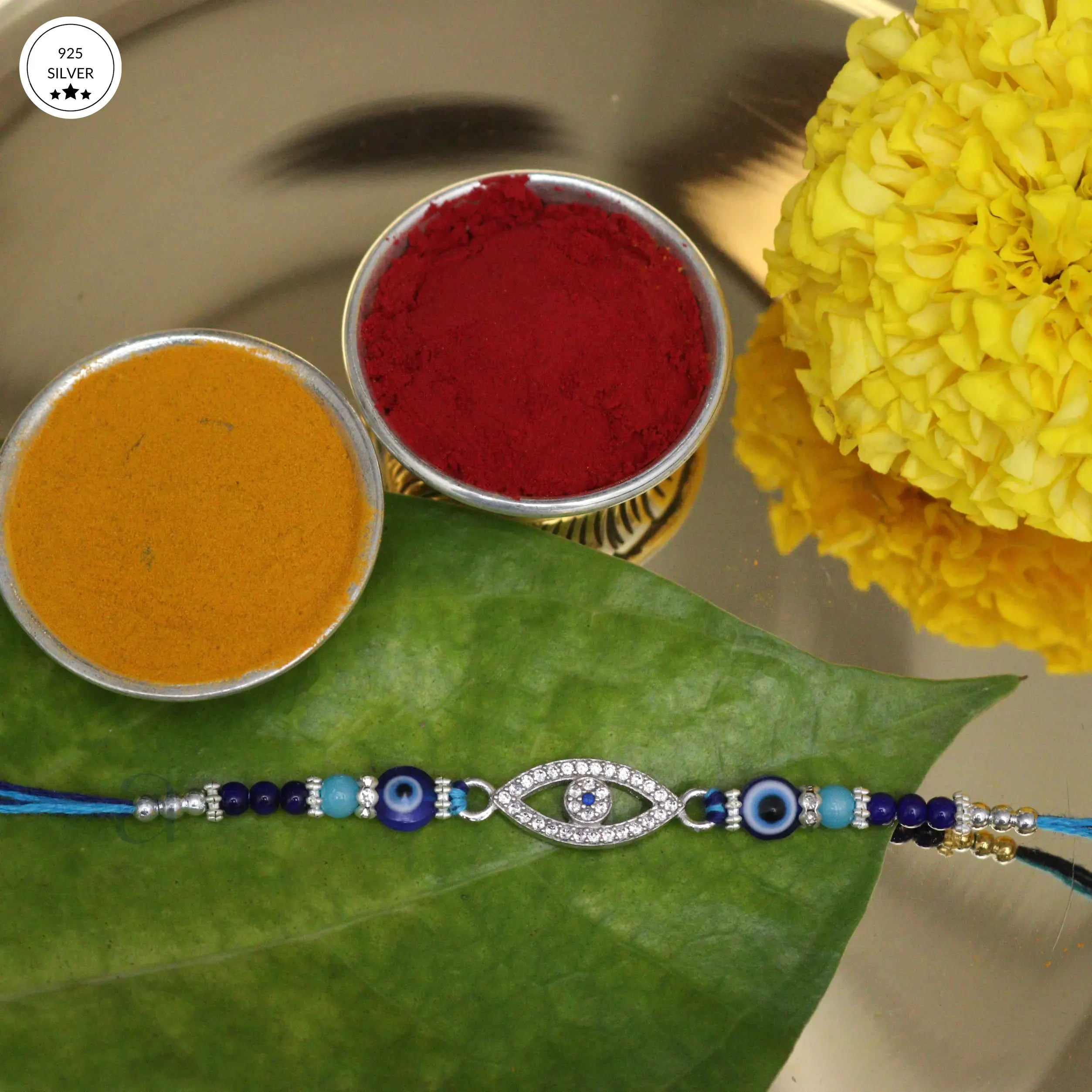 925 Evil Eye Silver Rakhi