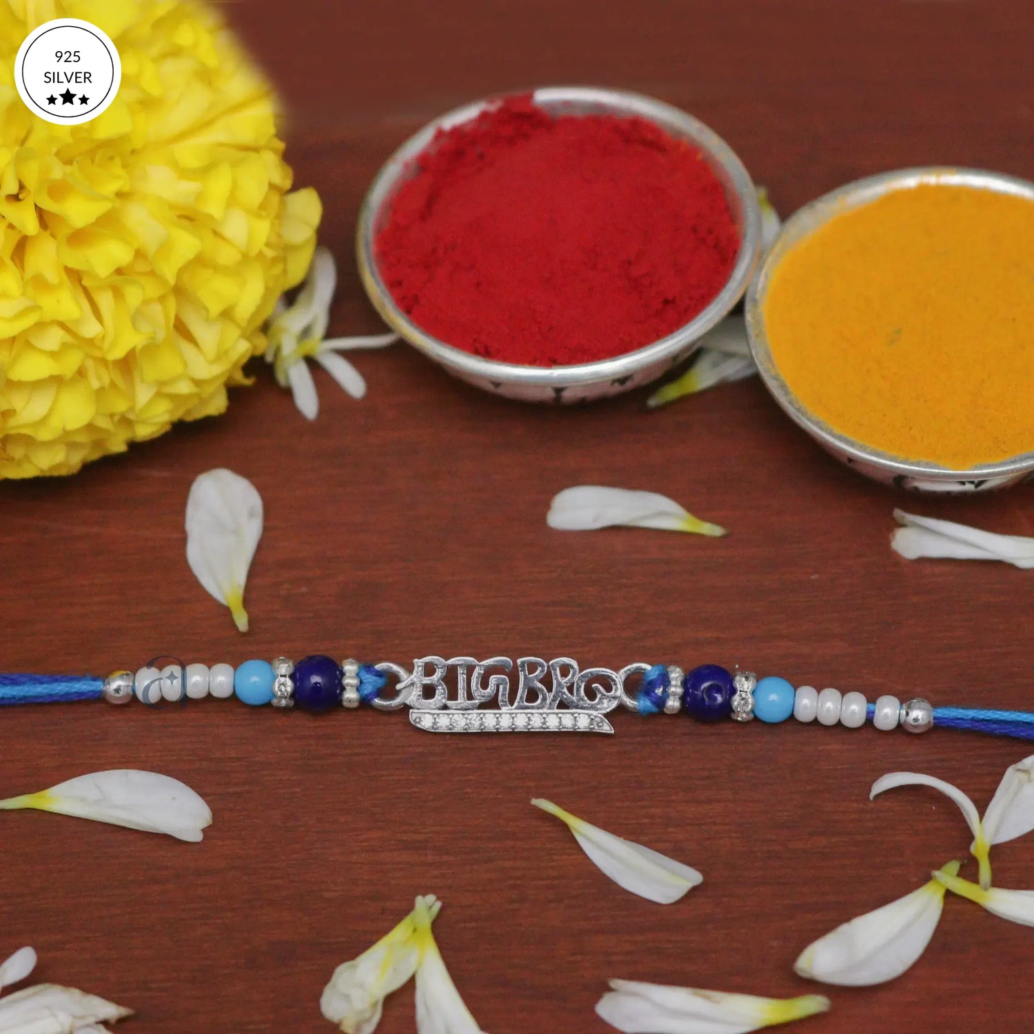 925 Big Bro Silver Rakhi