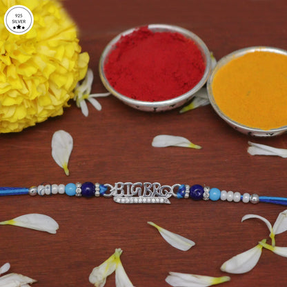 925 Big Bro Silver Rakhi