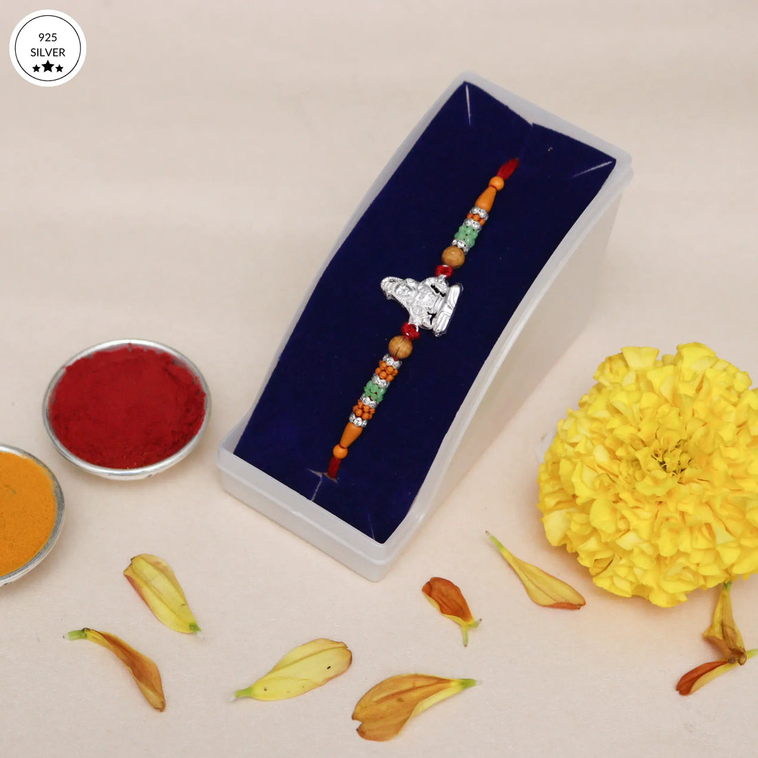 925 Silver Mahadev Rakhi