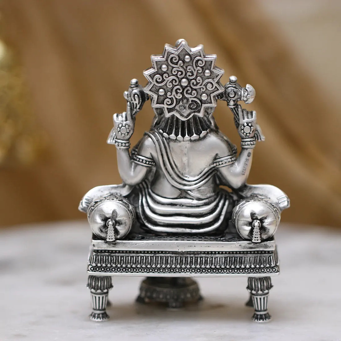 925 Silver Handcrafted Antique Ganeshji Idol