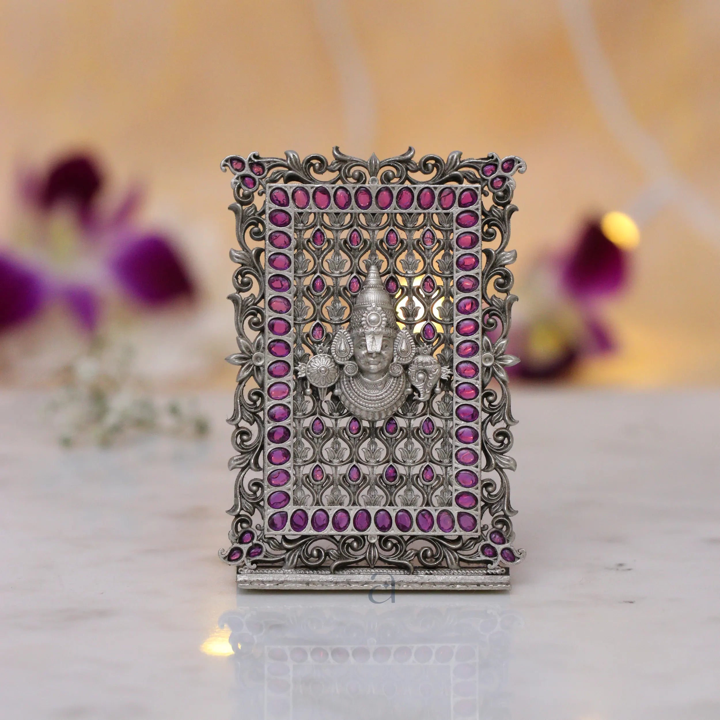 Silver Balaji Idol Frame