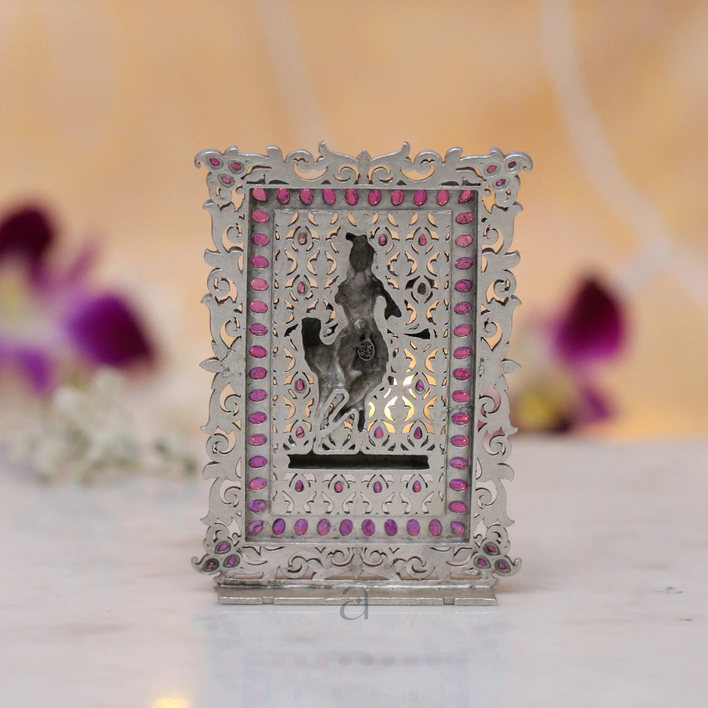Silver Shri Krishna Idol Frame