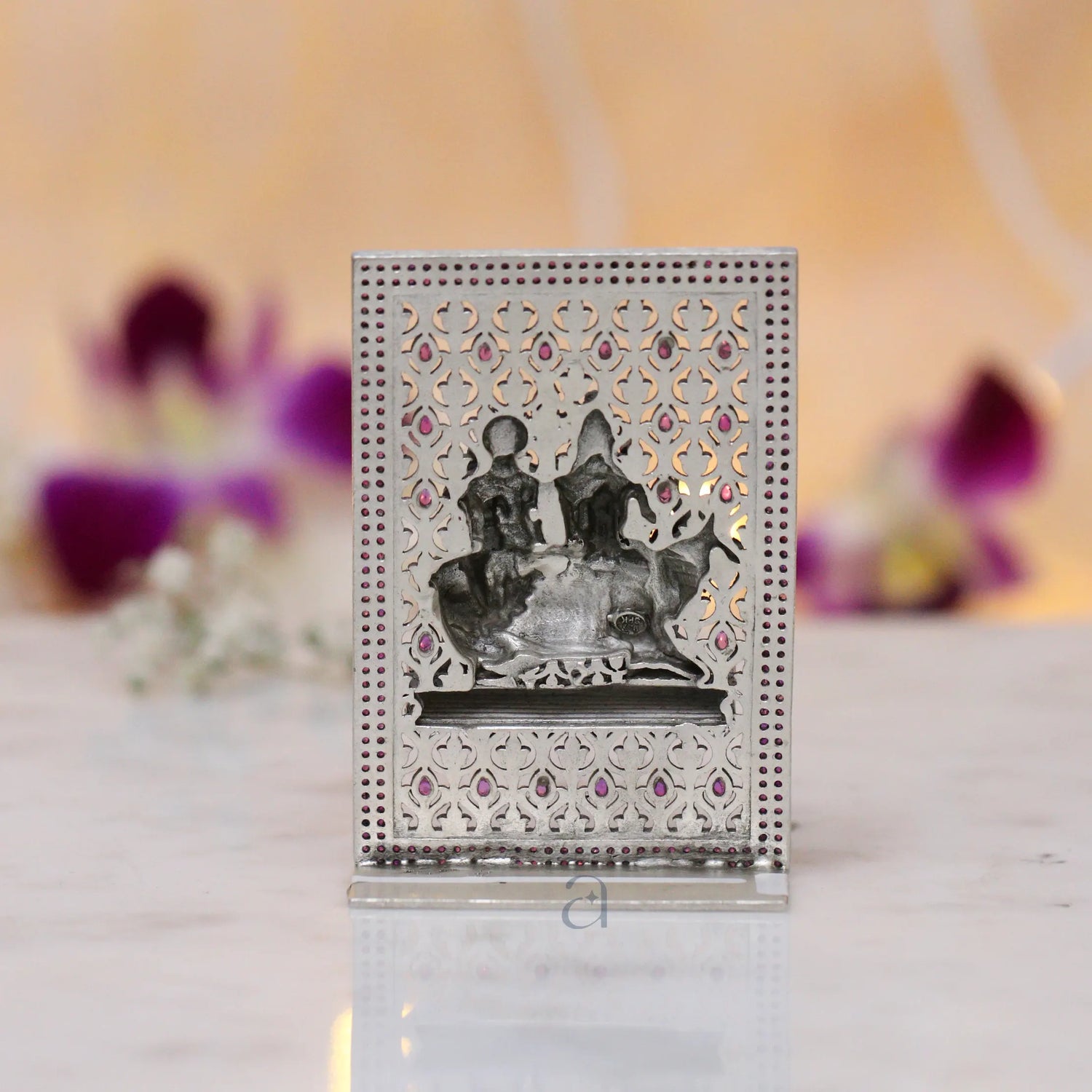 Silver Shiv Parivar Idol Frame