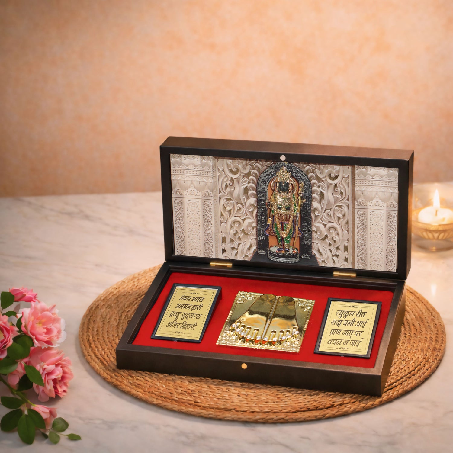 Gold Plated Ram Lalla Pocket Temple