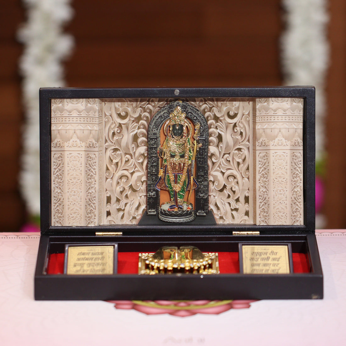 Gold Plated Ram Lalla Pocket Temple