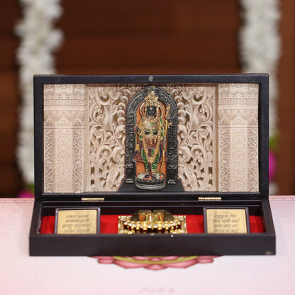 Gold Plated Ram Lalla Pocket Temple