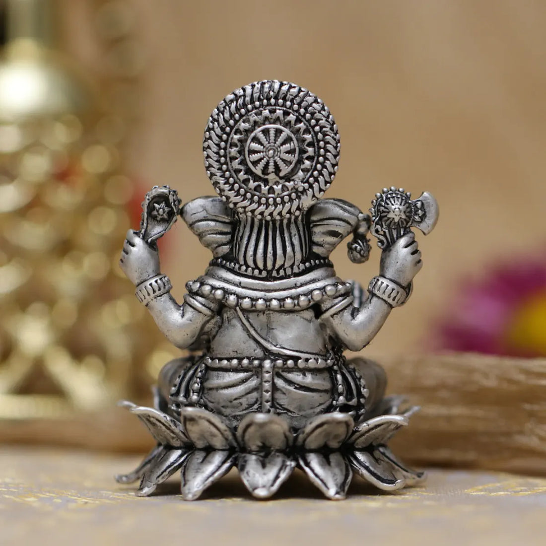 925 Silver Antique Ganeshji Murti