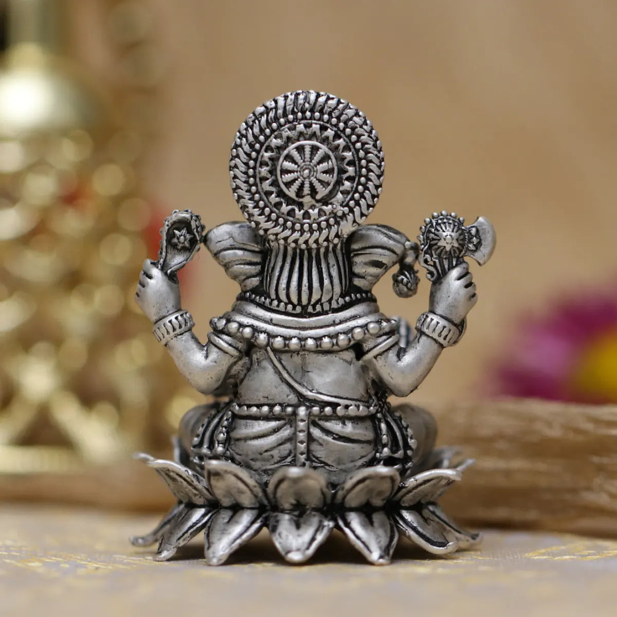 925 Silver Antique Ganeshji Murti