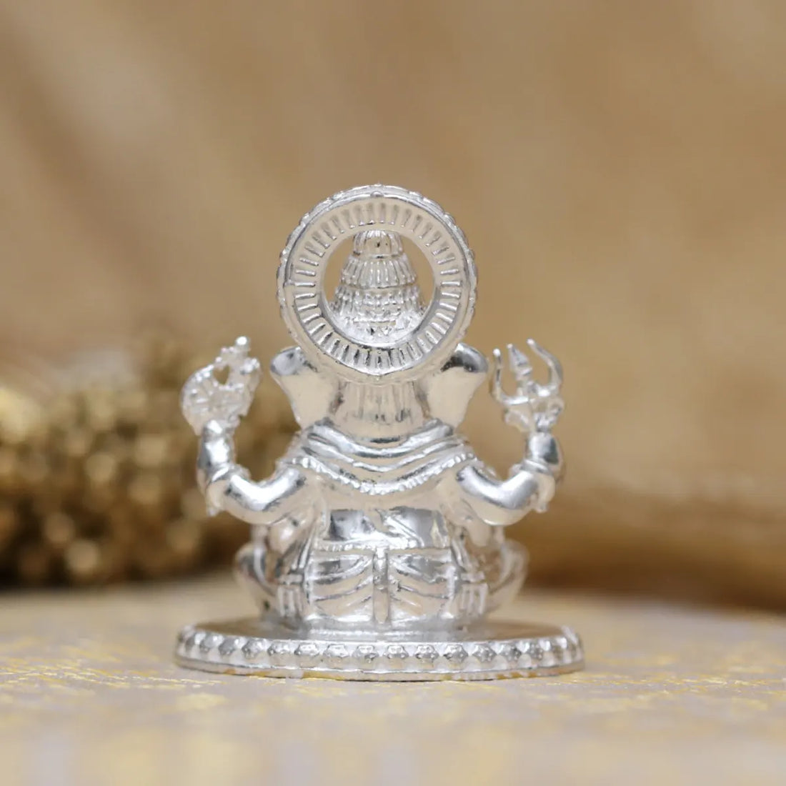 925 Silver Solid Ganesh Idol