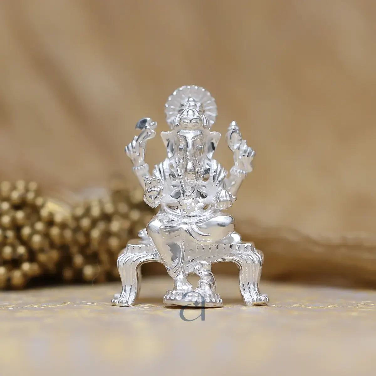 925 Silver Lord Ganeshji on Paat