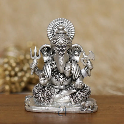 925 Silver Antique Shrimant Dagdusheth Murti