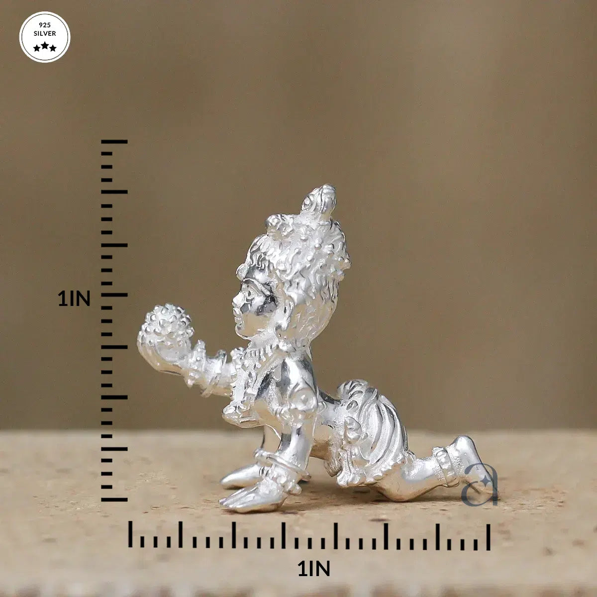 925 Silver Bal Gopal Idol