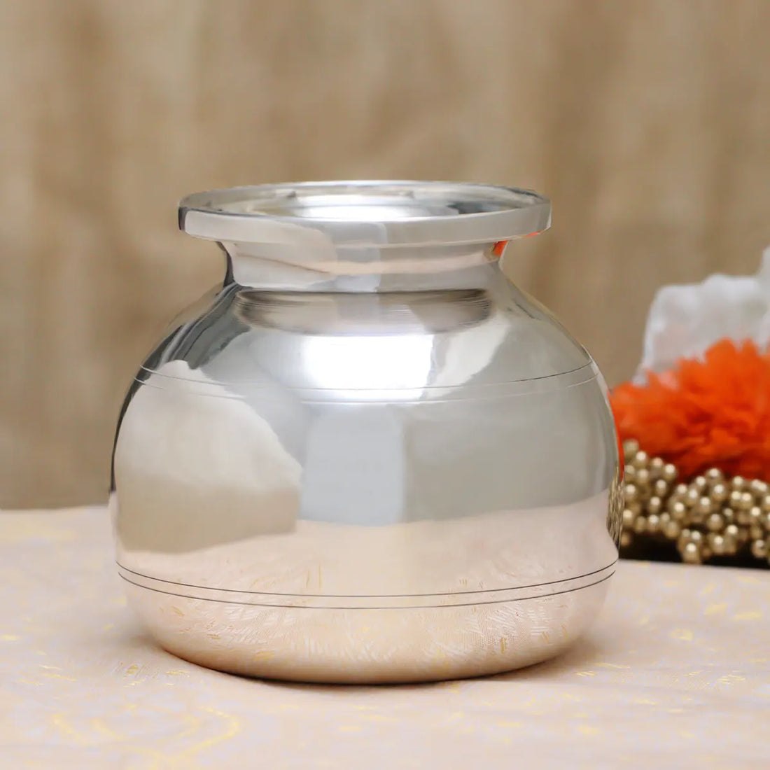 Gleaming Silver Lota