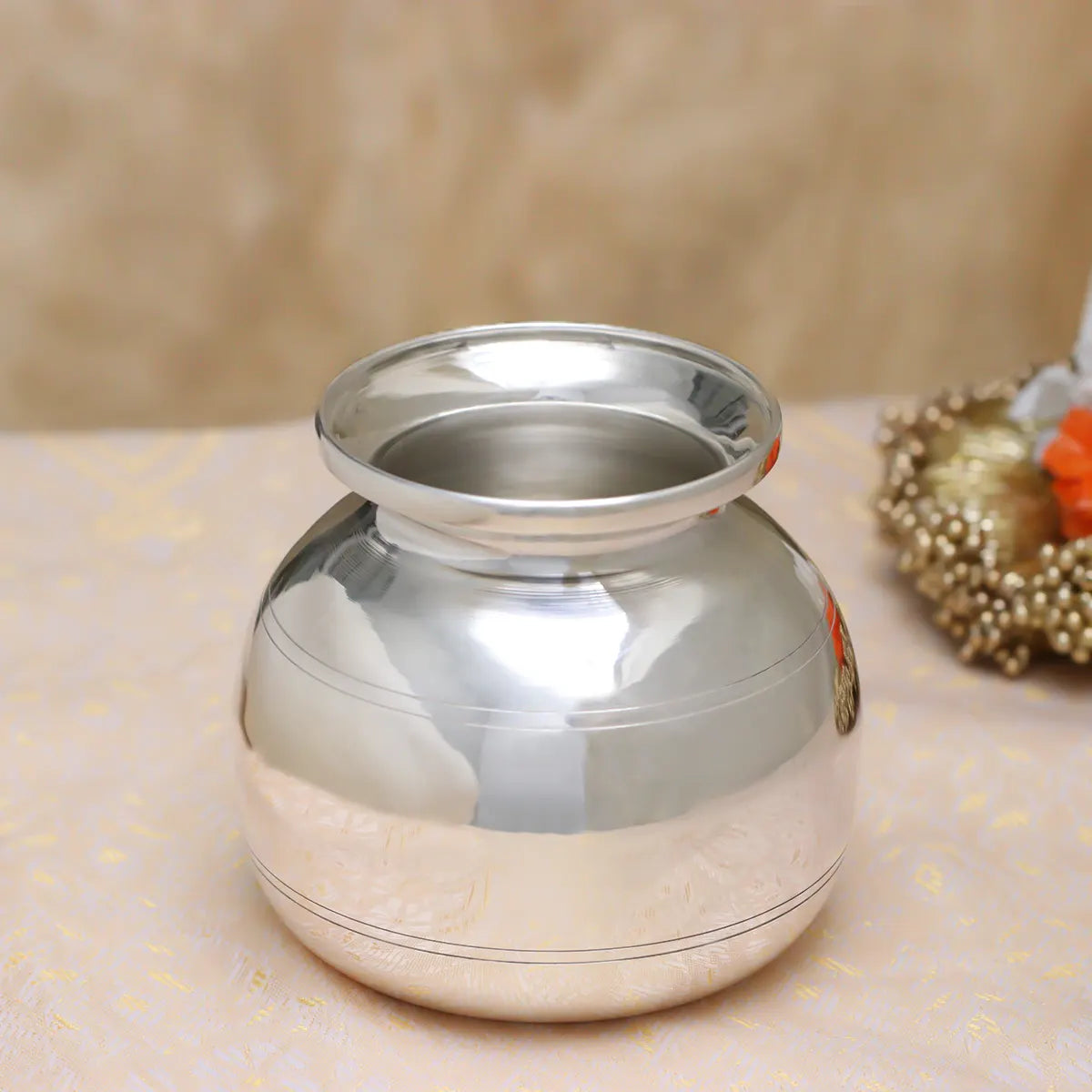 Gleaming Silver Lota