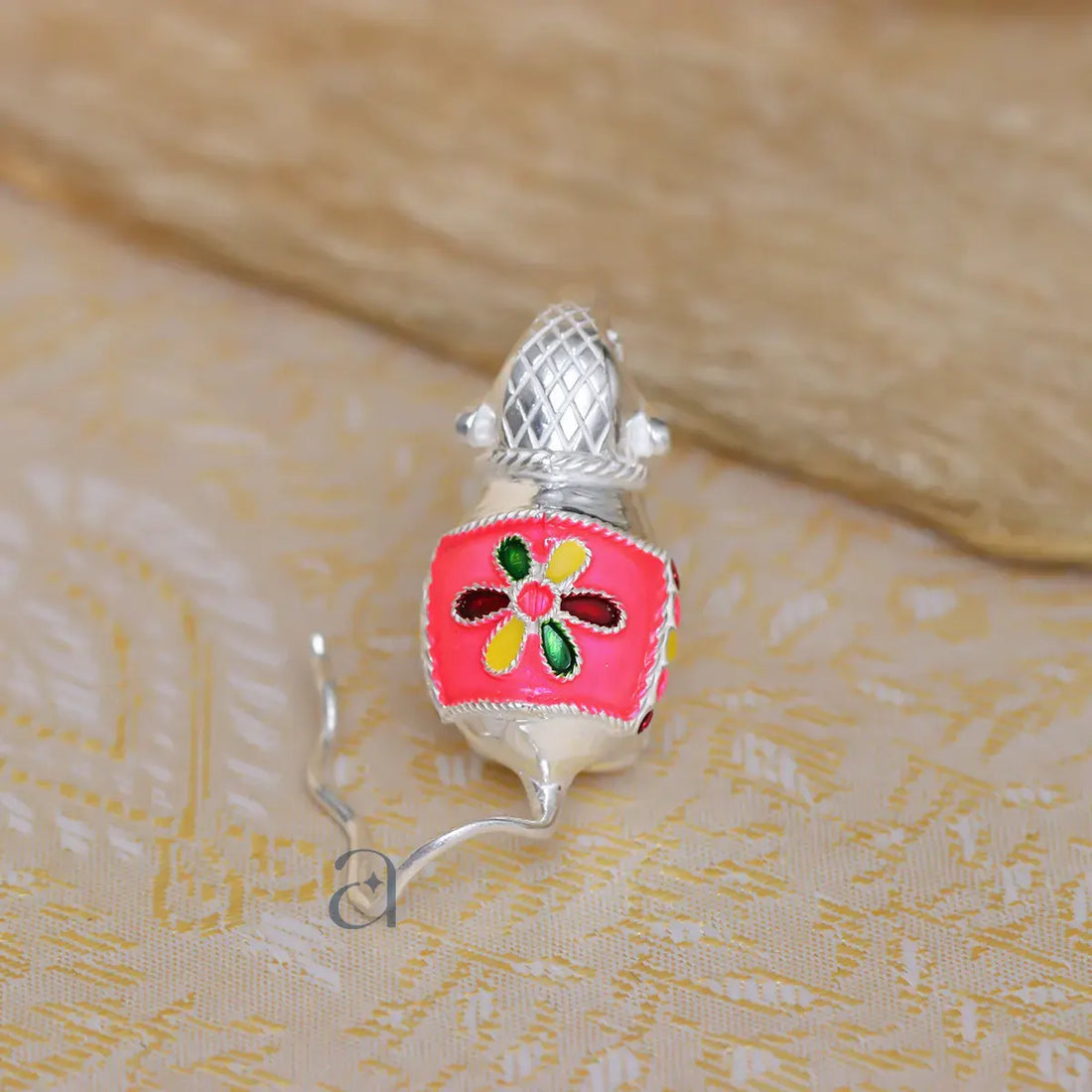 Pink Silver Divine Mushakraj