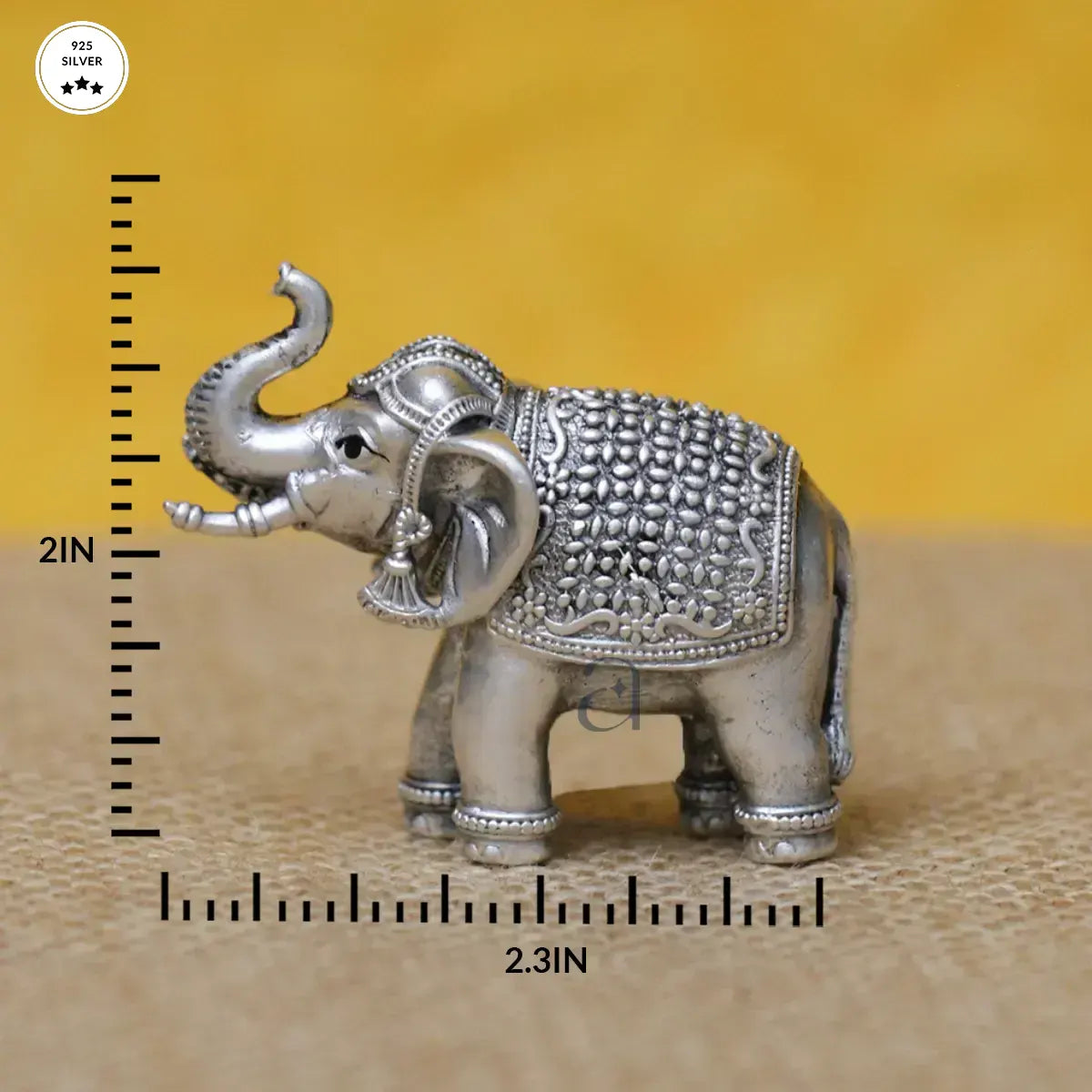 Exquisite 925 Silver Antique Elephant